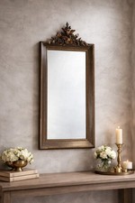 Miroir ancien XIXe fronton