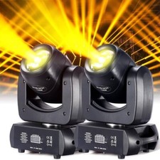 Moving Head Light 2 Pack 120W LED Beam Stage Light 8 Colors 8 Gobos DJ Lights 