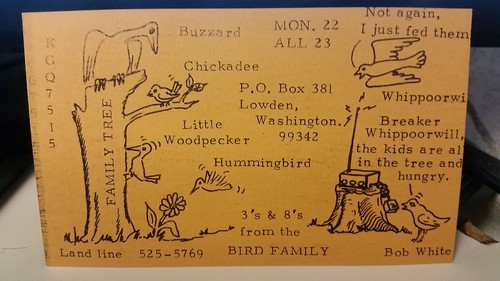 Radio qsl carte postale - radio,