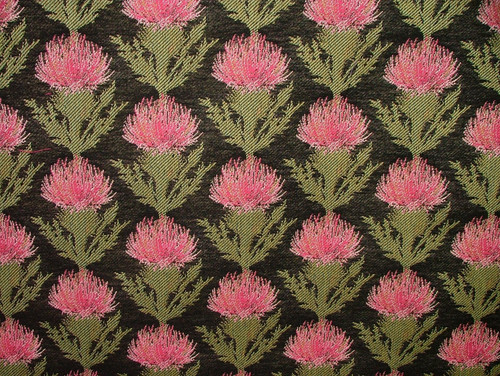 Tissu rideau chardon - tissu,