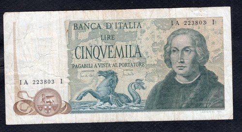 Italie 5000 lire - int.a),