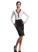 Jupe Crayon Satinée