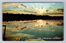 Mackinac County MI- Michigan Les Cheneau Islands Vintage Postcard