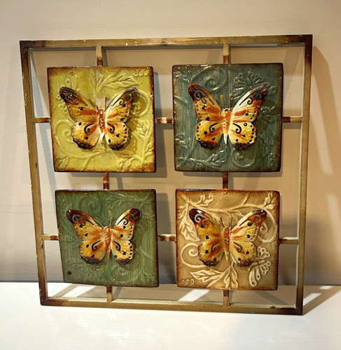 Metal wall mounted butterfly - wall,