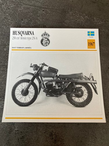 Carte fiche moto collection - moto,