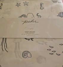 Pehr Stokke Sleepi Fitted Sheet LifeAquatic Organic Cotton New In Package