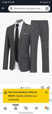 Costume Homme Gris XL  Neuf
