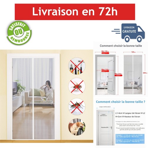 Mycarbon moustiquaire porte - moustiquaire,