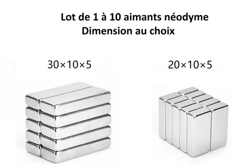 Lots 10 aimants - lots, très