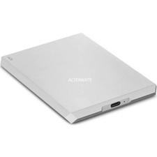 Disque Dur Externe (portable) Lacie 2 To Usb 3.1 Gen 2 Usb-c Lune Argentée Sthg
