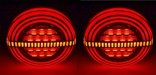 Feux ronds led 24v - 2, 12/24v