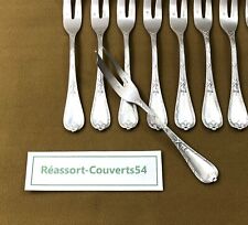 1 fourchette à gâteaux CHRISTOFLE modèle RUBANS CLOCHETTES métal argenté 15 cm