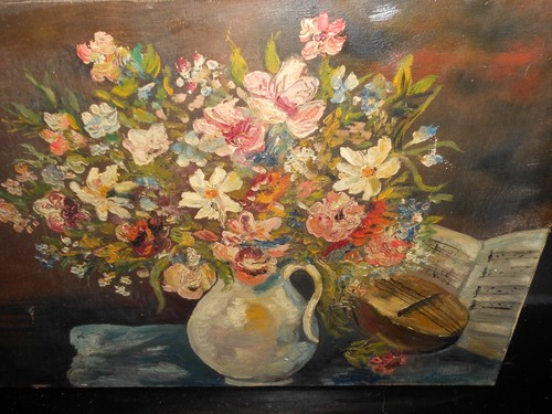 Tableau ancien huile nature - huile,