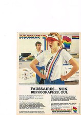 ADVERTISING 1985 RAPIDOCOLOR photocopier