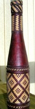 Rare bouteille verre doublée