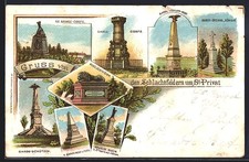 St-Privat Lithograph, XII. Army Corps, Guard Corps, Guard Shooters 1898 