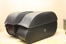 Pair of Viking Bags Harley Davidson Black Semi Rigid Lockable Saddlebags VL104P