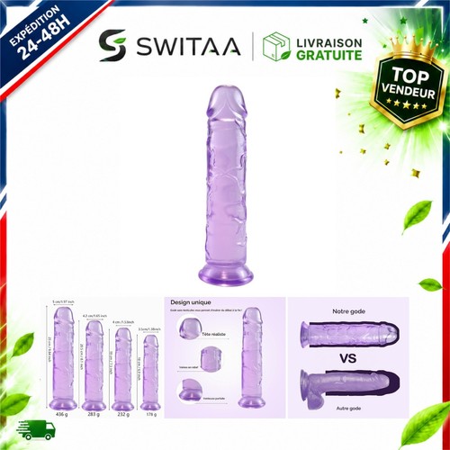 Gode réaliste violet - , cm