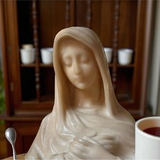 Buste Vierge Marie en cire