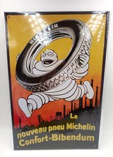 PLAQUE PUBLICITAIRE RÉÉDITION MICHELIN VINTAGE DIMENSIONS 20CM X 30CM