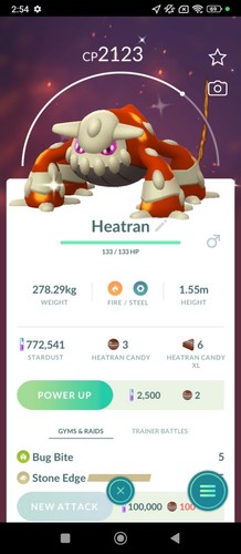 Heatran shiny legendary - heatran,