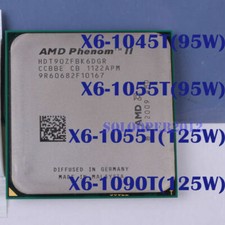 AMD Phenom II X6 1045T (95W) 1055T (95W) 1055T (125W) 1090T(125W) Socket AM3 CPU