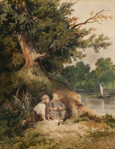 Watercolor drawing romantic - drawing,