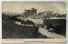 Postcard Gagliano Aterno Castello Lazzaroni animated Abruzzo landscape T7 