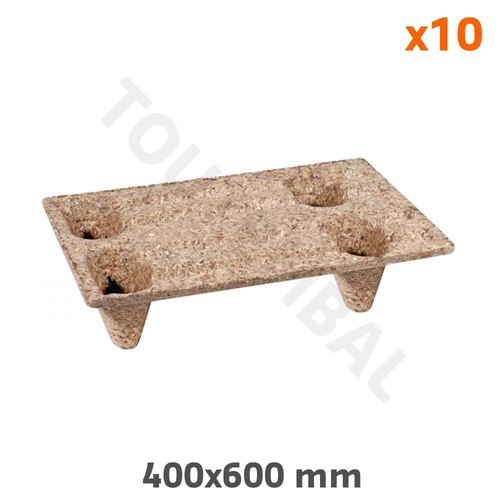 Mini palette moulée bois - moulée, en