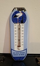 Plaque émaillée Thermomètre