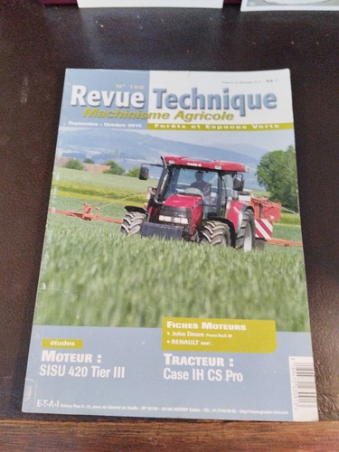 Revue technique machinisme - revue,