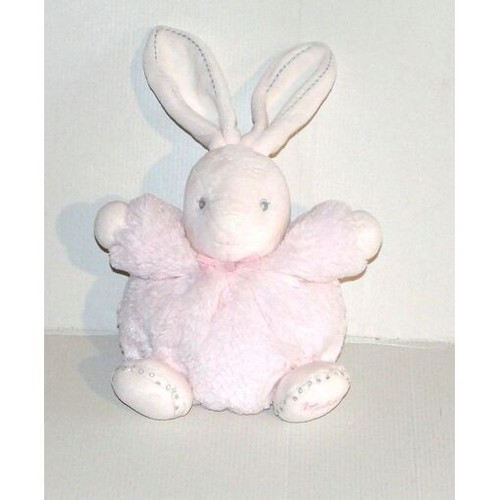 Doudou lapin boule rose perle - lapin,