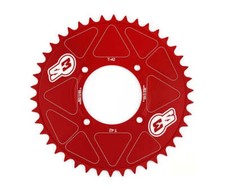 COURONNE MOTO TRIAL LAZER FIM S3- ALU 42 DENTS ROUGE -4090002142