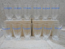 Lot de 2 anciens services de 6 verres RICARD scotland - Modèle momie - 12 verres