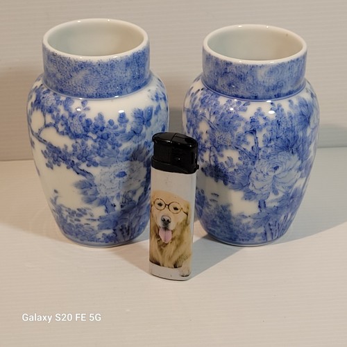 Paire vases porcelaine - paire,