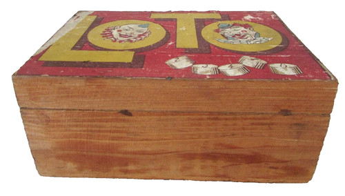 Ancienne boîte bois 13 x - 19,