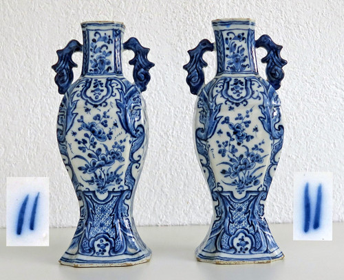Rare paire vases en - paire,