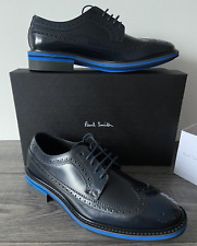 Paul Smith Bleu Marine Cuir Chase Chaussures Brogues UK Taille 7 Détail - 415