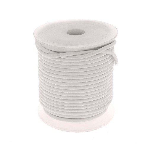 Lacet cuir pigmenté rond - cuir,