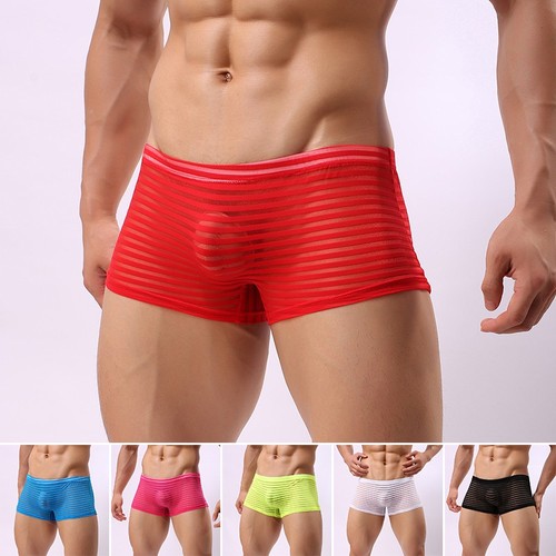 Boxer homme sexy transparent