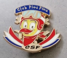 Insigne Broche Médaille de Ski ESF "CLUB PIOU-PIOU" Brevet Niveau test enfant 