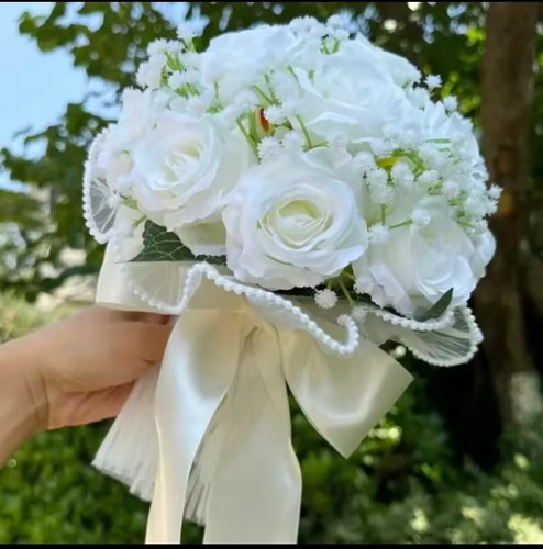 Bouquet mariée roses - bouquet, en