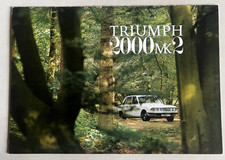 Triumph 2000 Mk 2 car brochure