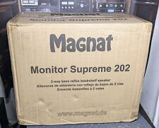 2 Magnat Monitor Supreme 202 bass reflex speakers new in box