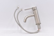 Signature Hardware Lexia Single Hole Bathroom Faucet in Brushed Nickel