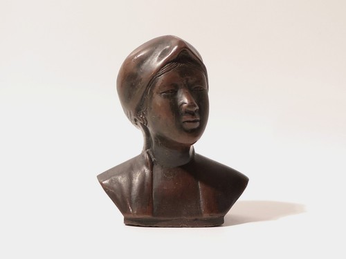 Ancien buste bronze tonkinoise - buste,