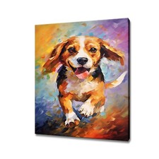 Beagle Dog Animal Canvas Print | Gift For Beagle Dog Lover | Dog Portrait