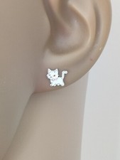 Boucles d'oreilles fille Chat
