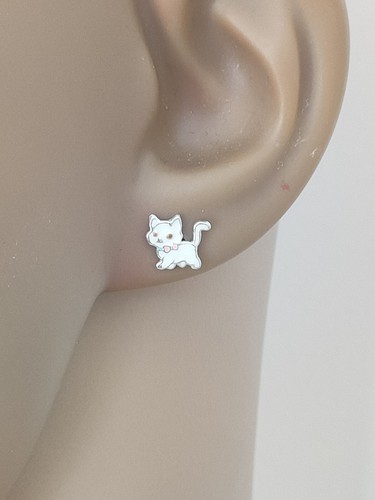 Boucles oreilles fille chat - boucles,