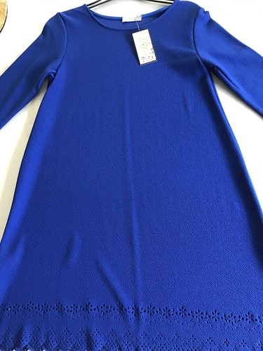 Robe bleue coupe - , lazer